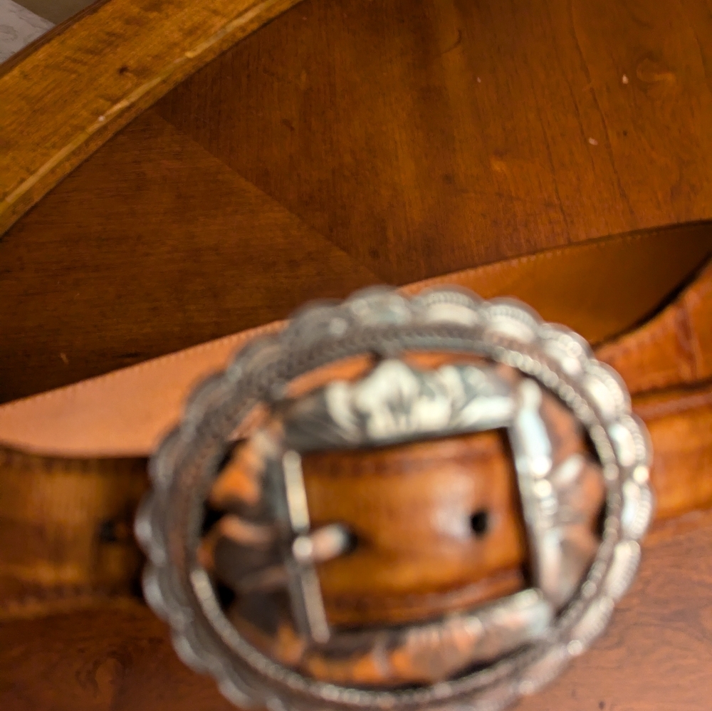 Brighton Brown LEATHER BELT LADIES SIZE MEDIUM - Picture 10 of 13